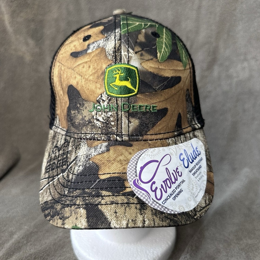John Deere Realtree Edge‎ Women's Evolve & Elude Snapback Trucker Hat/Cap